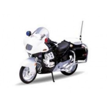 Machetă moto Welly [1:18] - BMW R1100 RT Police - White
